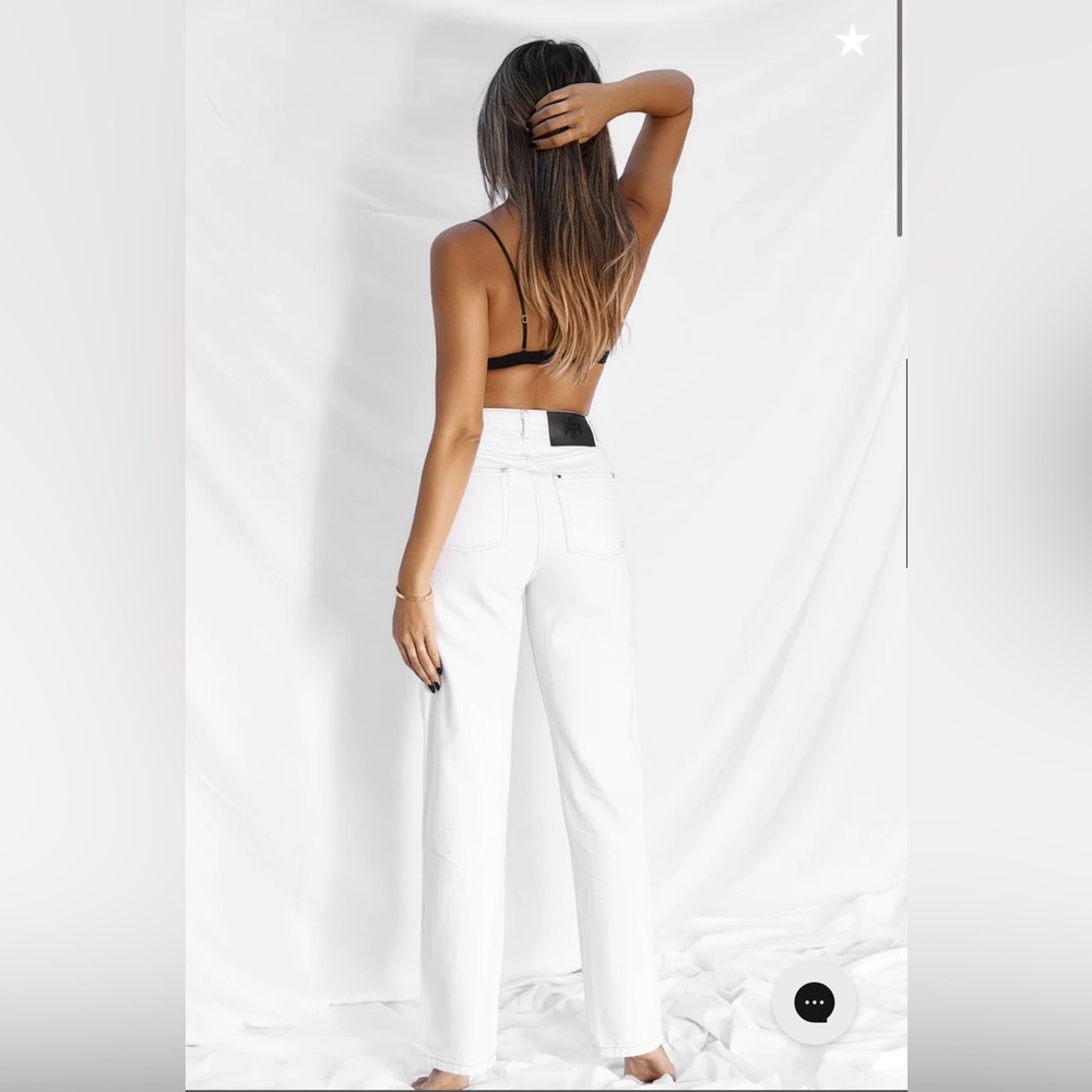 All Things Golden A.T.G. THE HIGH RISE STRAIGHT LEG - CRISP WHITE